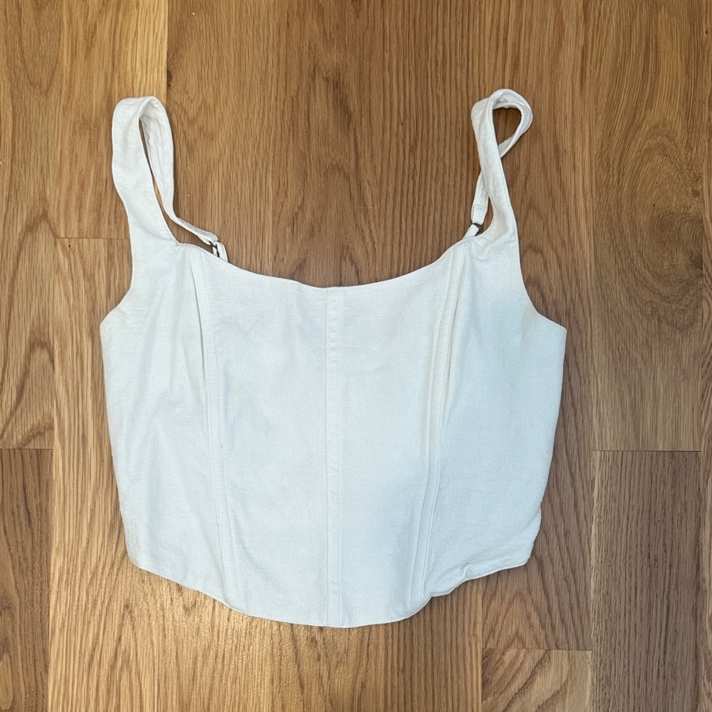 Abercrombie & Fitch Cream Tank Top